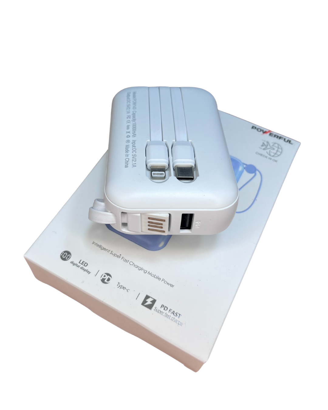 POWER BANCK 10000 MAH 66W MODELO POW-143